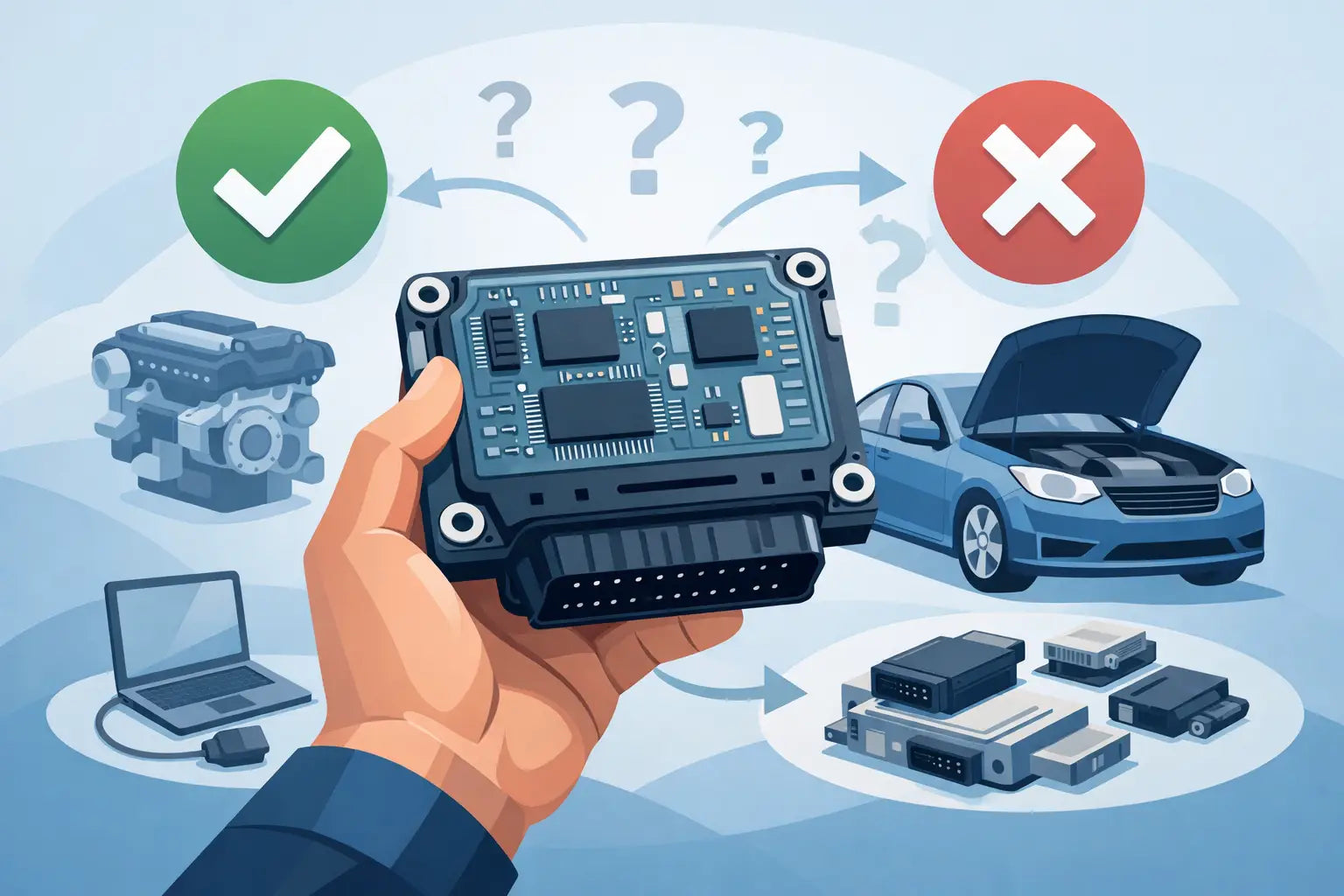 Cómo pedir una ECU correcta sin fallar