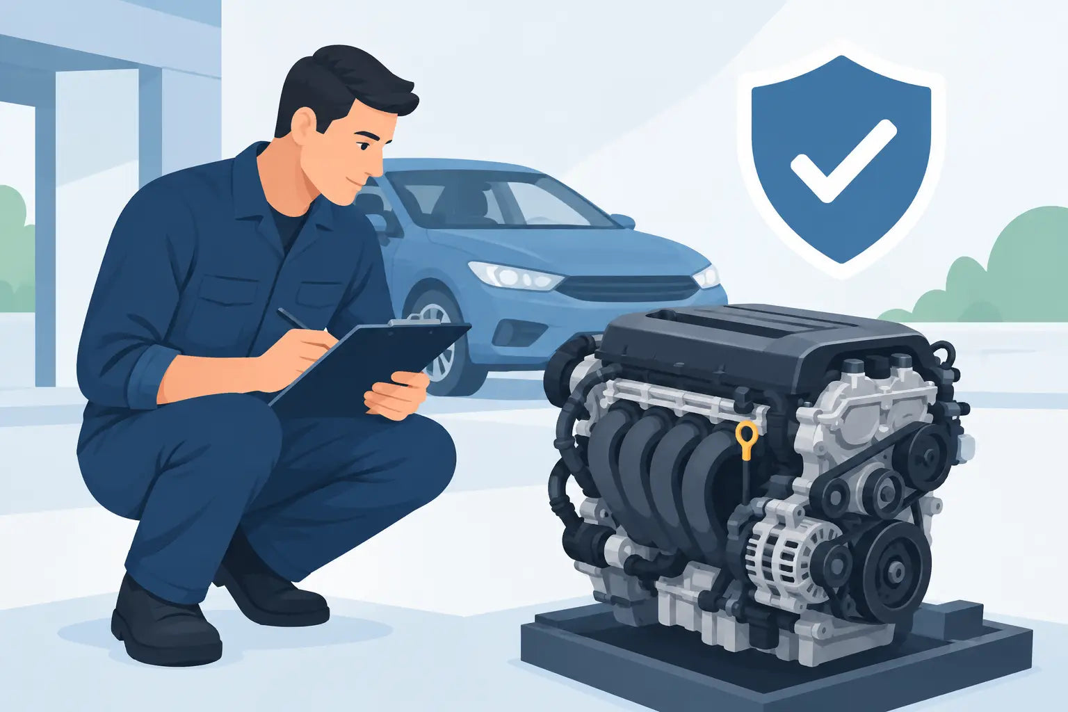 Garantía de motor usado antes de comprar