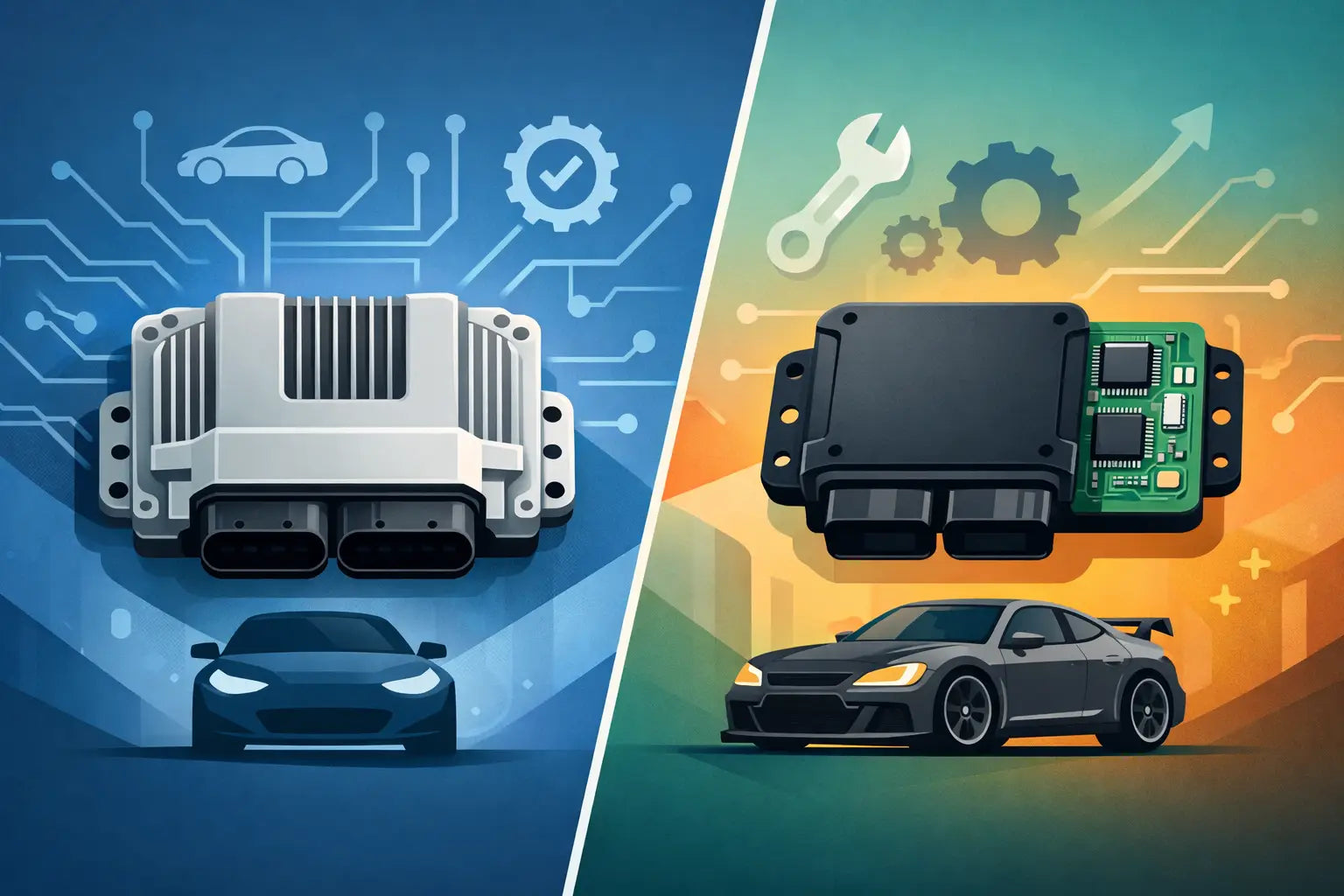 ECU original vs aftermarket: cuál conviene