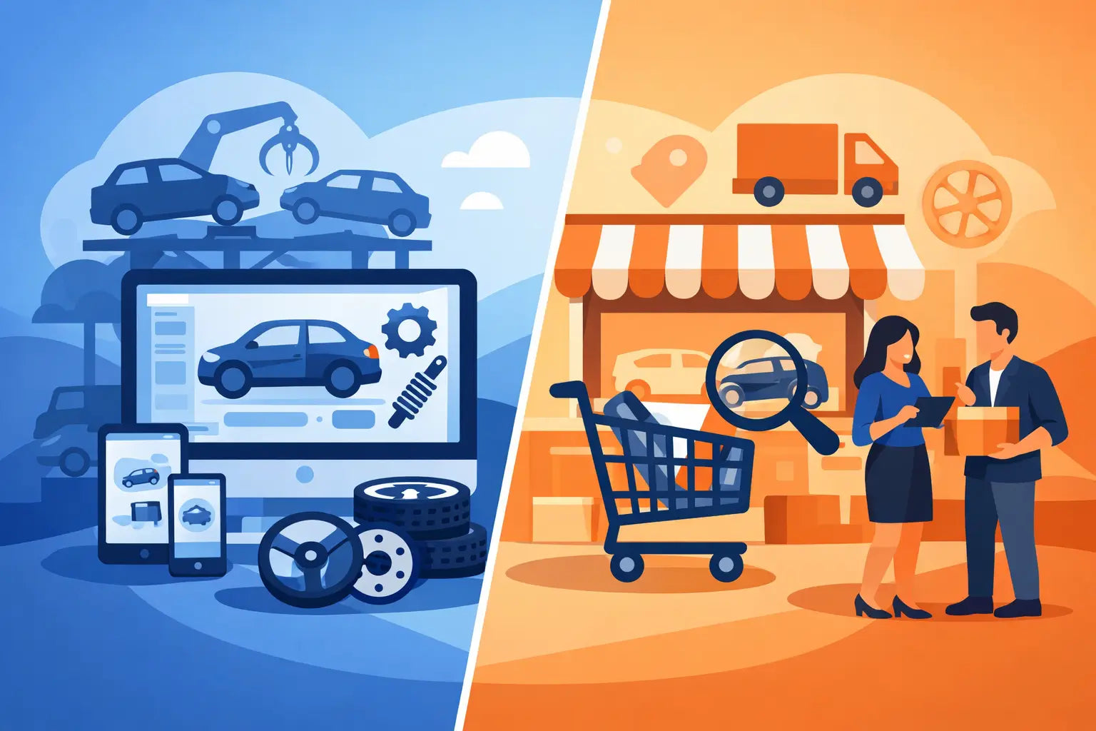 Deshuesadero online vs marketplace: qué conviene