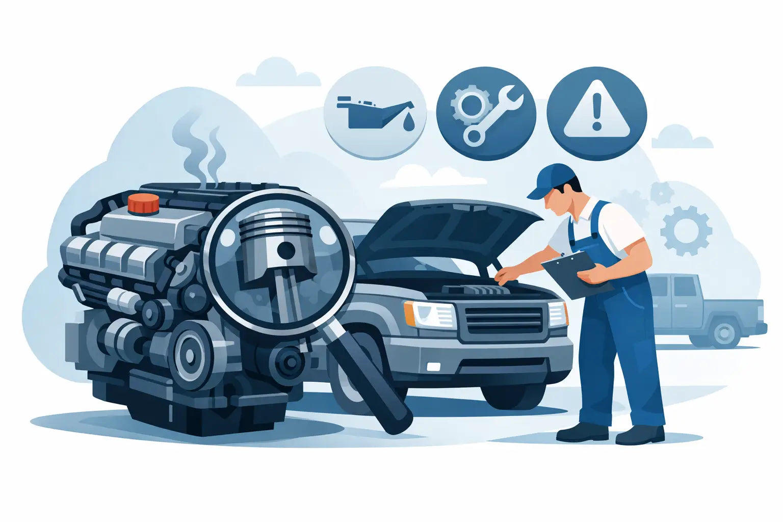 Motor usado para camioneta: qué revisar
