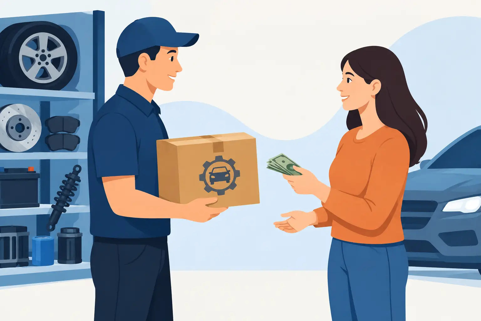 ¿Aceptan pago contra entrega en autopartes?
